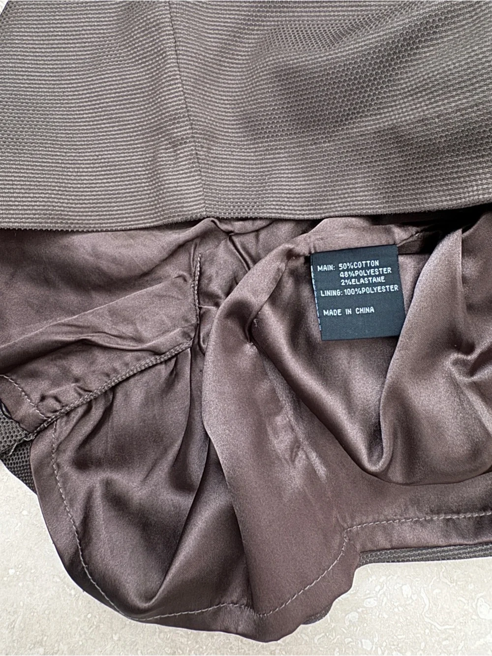 Sportsgirl Brown High Waist Pleated Tailored Mini Skirt Size 8